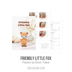 Friendly Little Fox amigurumi pattern by Kristi Tullus