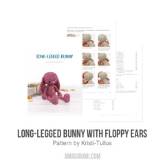 Long-Legged Bunny with Floppy Ears amigurumi pattern by Kristi Tullus