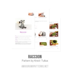 Raccoon amigurumi pattern by Kristi Tullus