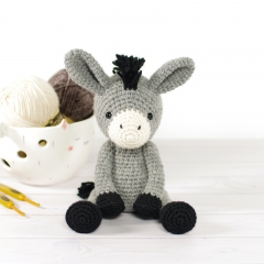 Small Donkey amigurumi pattern by Kristi Tullus