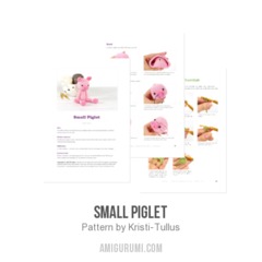 Quincy the Small Piglet amigurumi pattern by Kristi Tullus
