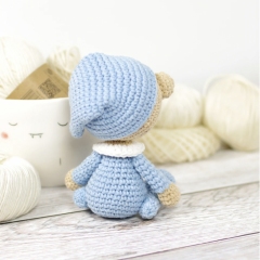 Small Teddy Bear in Pajamas amigurumi pattern by Kristi Tullus