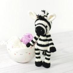 Small Zebra amigurumi by Kristi Tullus