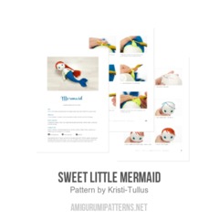 Sweet Little Mermaid amigurumi pattern by Kristi Tullus