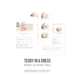 Teddy in a Dress amigurumi pattern by Kristi Tullus