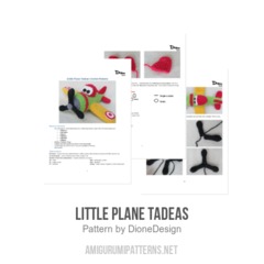Little Plane Tadeas amigurumi pattern by DioneDesign