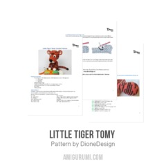 Little Tiger Tomy  amigurumi pattern by DioneDesign
