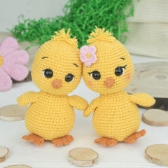 Happy Easter Chicks amigurumi by DioneDesign