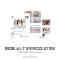 Miss Bella (LittleFriends Collection) amigurumi pattern by DioneDesign