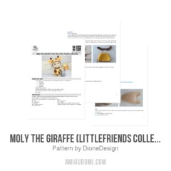 Moly the Giraffe (LittleFriends Collection) amigurumi pattern by DioneDesign