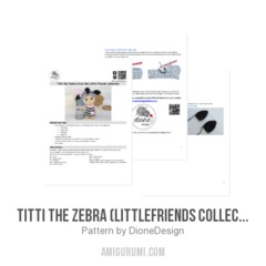 Titti the Zebra (LittleFriends Collection) amigurumi pattern by DioneDesign