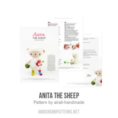 Anita the Sheep amigurumi pattern by airali design