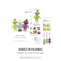 Babies in Pajamas amigurumi pattern by airali design