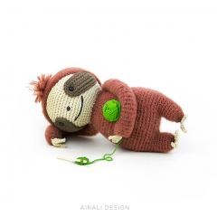 Brando the Sloth amigurumi by airali design