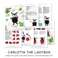 Carlotta the Ladybug amigurumi pattern by airali design