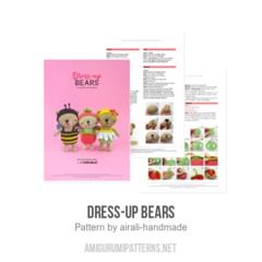 Dress-Up Bears amigurumi pattern by airali design