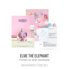 Elvie the Elephant amigurumi pattern by airali design