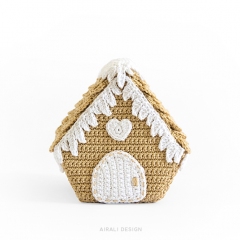 Gingerbread House amigurumi pattern by airali design