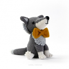 Italo the Wolf amigurumi pattern by airali design
