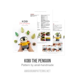 Kobi the Penguin amigurumi pattern by airali design