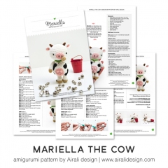 Mariella the Cow amigurumi pattern by airali design