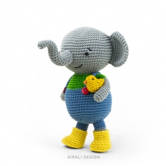 Martin the Elephant amigurumi by airali design