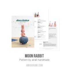 Moon Rabbit amigurumi pattern by airali design