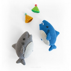 Party Shark amigurumi by airali design