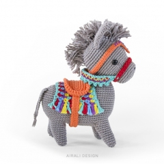 Pedro the Donkey amigurumi pattern by airali design