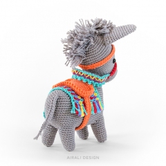 Pedro the Donkey amigurumi by airali design