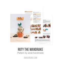 Ruty the Mandrake amigurumi pattern by airali design