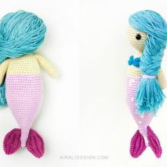 Sandra the mermaid amigurumi pattern by airali design
