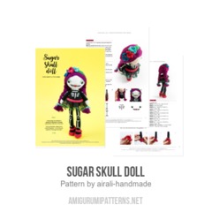 Sugar Skull Doll amigurumi pattern by airali design