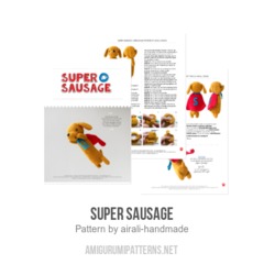 Super Sausage amigurumi pattern by airali design