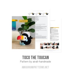 Toco the Toucan amigurumi pattern by airali design
