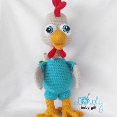 Rooster amigurumi pattern by Lovely Baby Gift