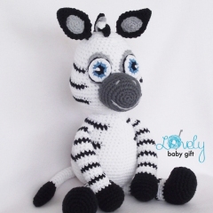 Happy Zebra amigurumi pattern by Lovely Baby Gift