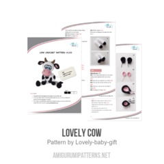 Lovely Cow amigurumi pattern by Lovely Baby Gift