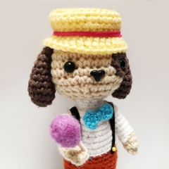 Jimmy the Candy Vendor Dog amigurumi by Diceberry Designs