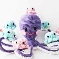 Mama Octa and Baby Octopi  amigurumi pattern by Diceberry Designs