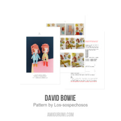 David Bowie amigurumi pattern by Los sospechosos