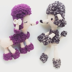 Gigi the french poodle amigurumi pattern by Los sospechosos