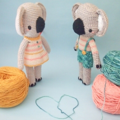 Mia the Koala amigurumi pattern by Los sospechosos