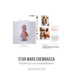 Star Wars Chewbacca amigurumi pattern by Los sospechosos