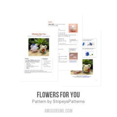 Flowers For You amigurumi pattern by StripeysPatterns