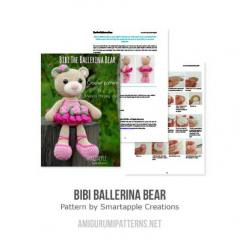 Bibi the Ballerina Bear amigurumi pattern by Smartapple Creations