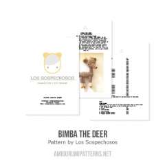 Bimba the deer amigurumi by Los sospechosos