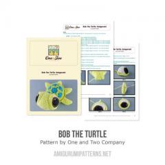 Bob the turtle amigurumi pattern by One and Two Company