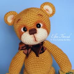 Bruno the Teddy Bear amigurumi by Elfin Thread