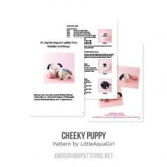 Cheeky Little Puppy Dog amigurumi pattern by LittleAquaGirl
